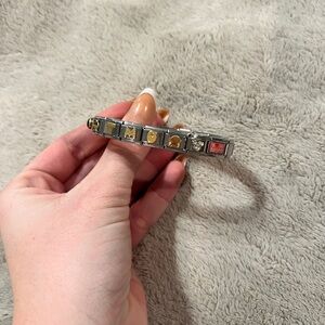 Elegant Silver and Gold Charm Bracelet-Nomination Bracelet